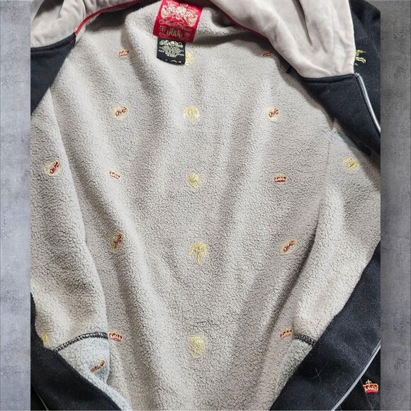 Vintage Stash House Hoodie 3XL Fleece Velvet Lined Rare Hip Hop Streetwear Black - Picture 16 of 16